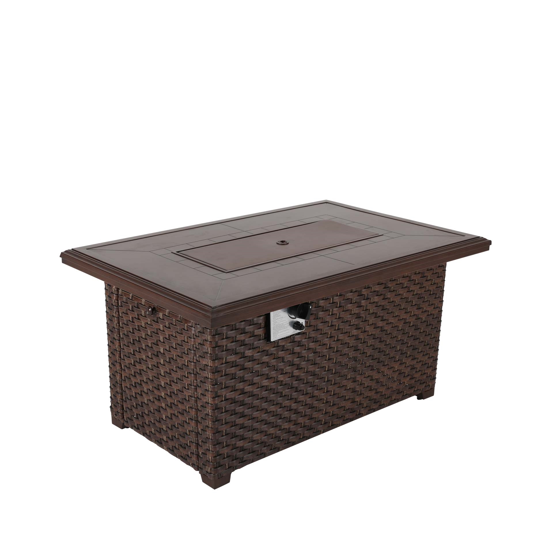 Nuu Garden Brooks Rattan Fire Pit Table Nuu Garden