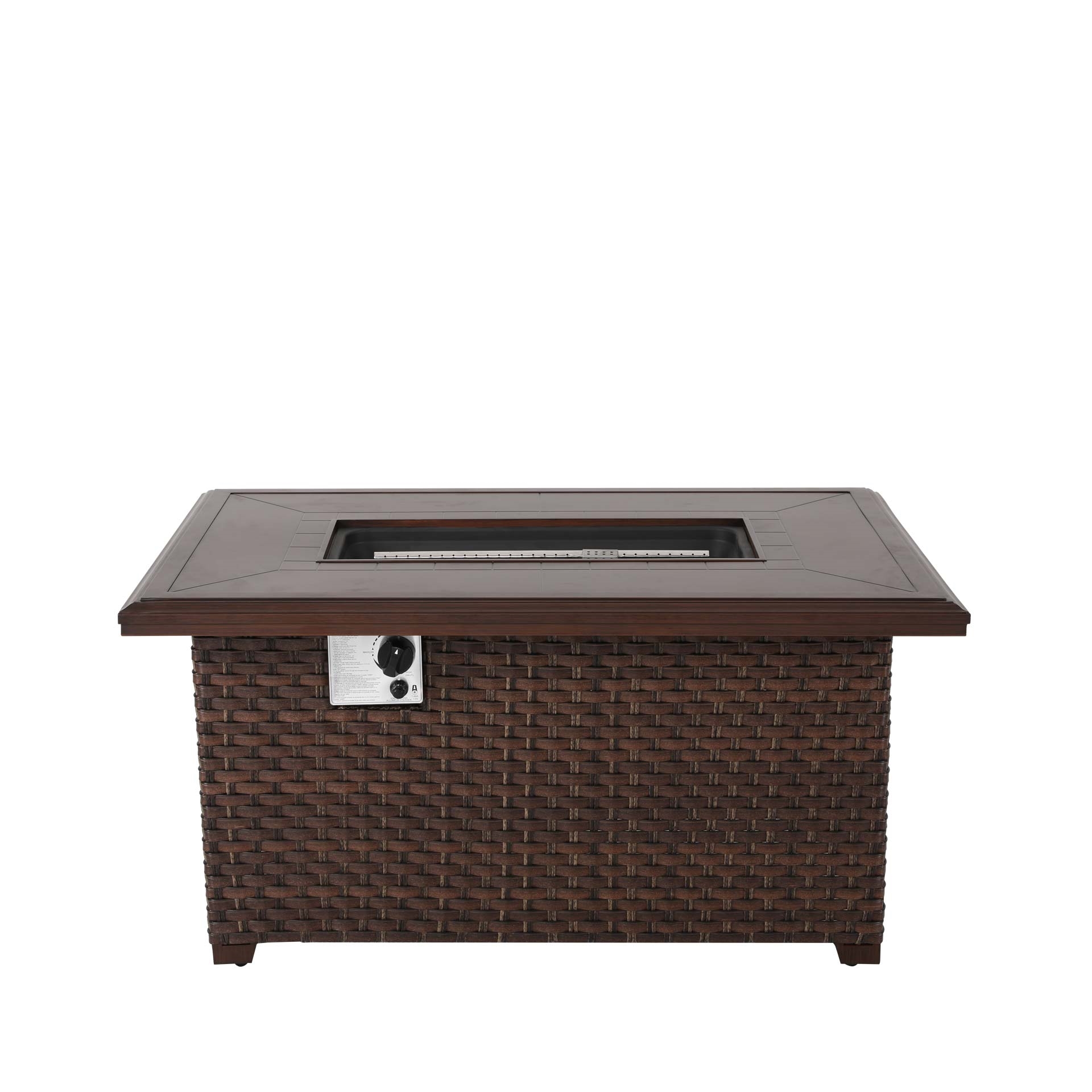 Nuu Garden Brooks Rattan Fire Pit Table Nuu Garden